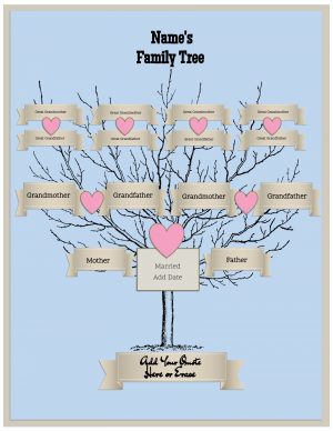 Printable Family Tree Chart 4 Generations