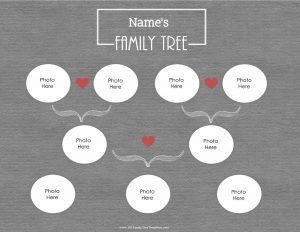 Grey textured family diagram