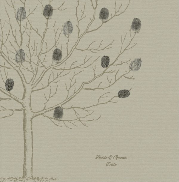 Wedding tree with fingerprints