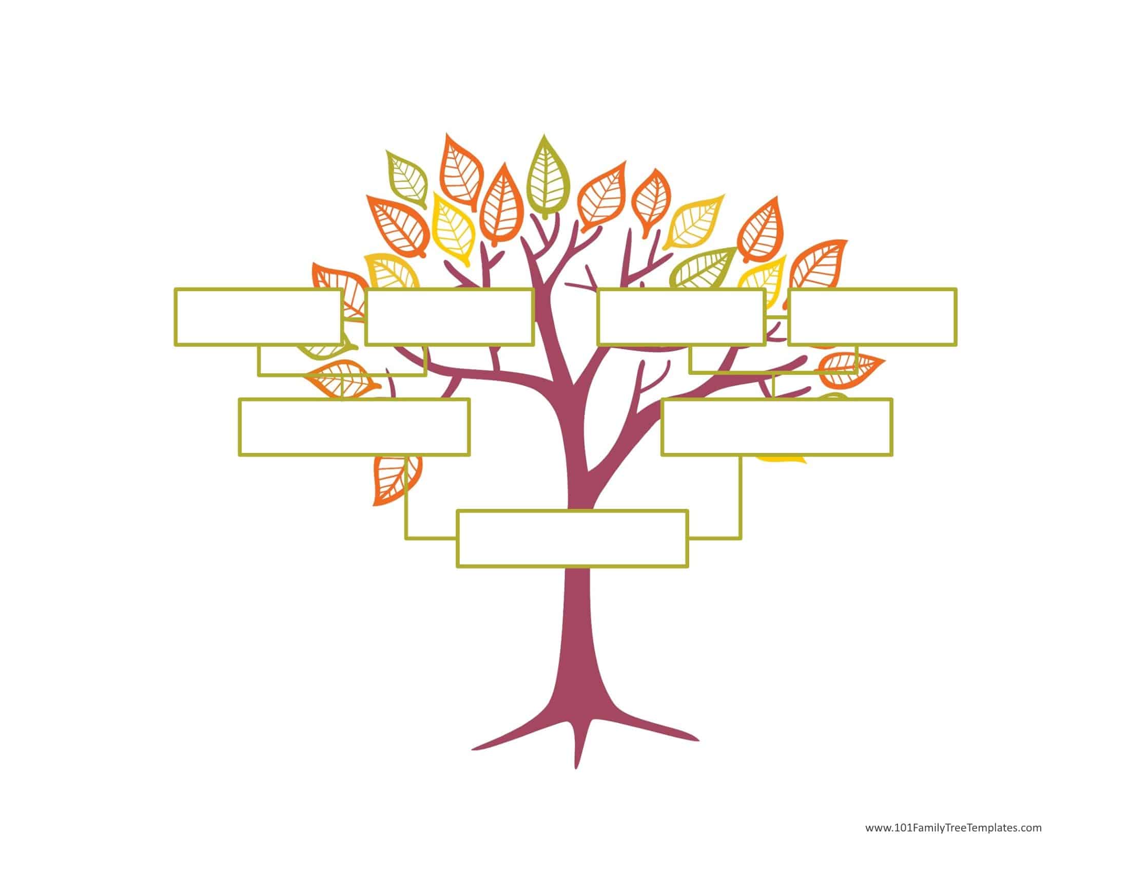 Blank Family Tree Template | Free Instant Download