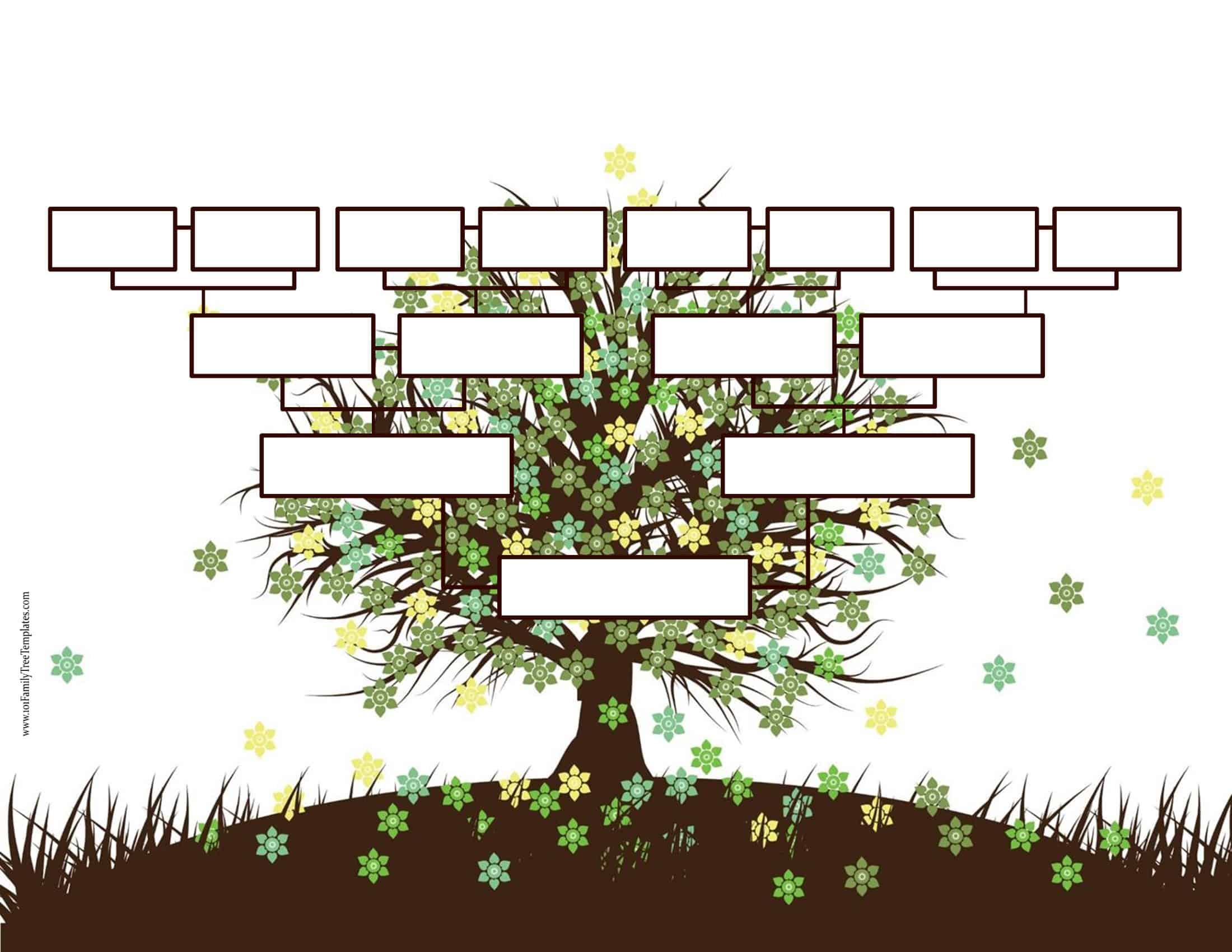 Printable Customizable Family Tree Template Printable Templates