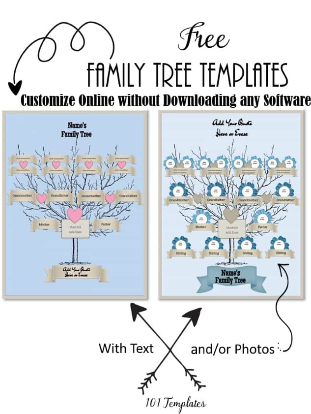 Fillable Family Tree Chart